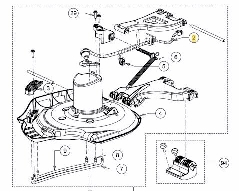 Robomow RK Kabelbaum Hauptplatine/Mähmotor 1000/2000 (Pro)