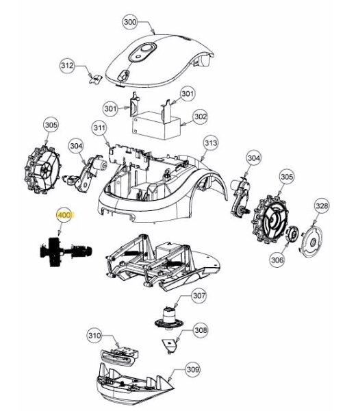 Robomow RX Höhenverstellung Mähdeck MSB9005A